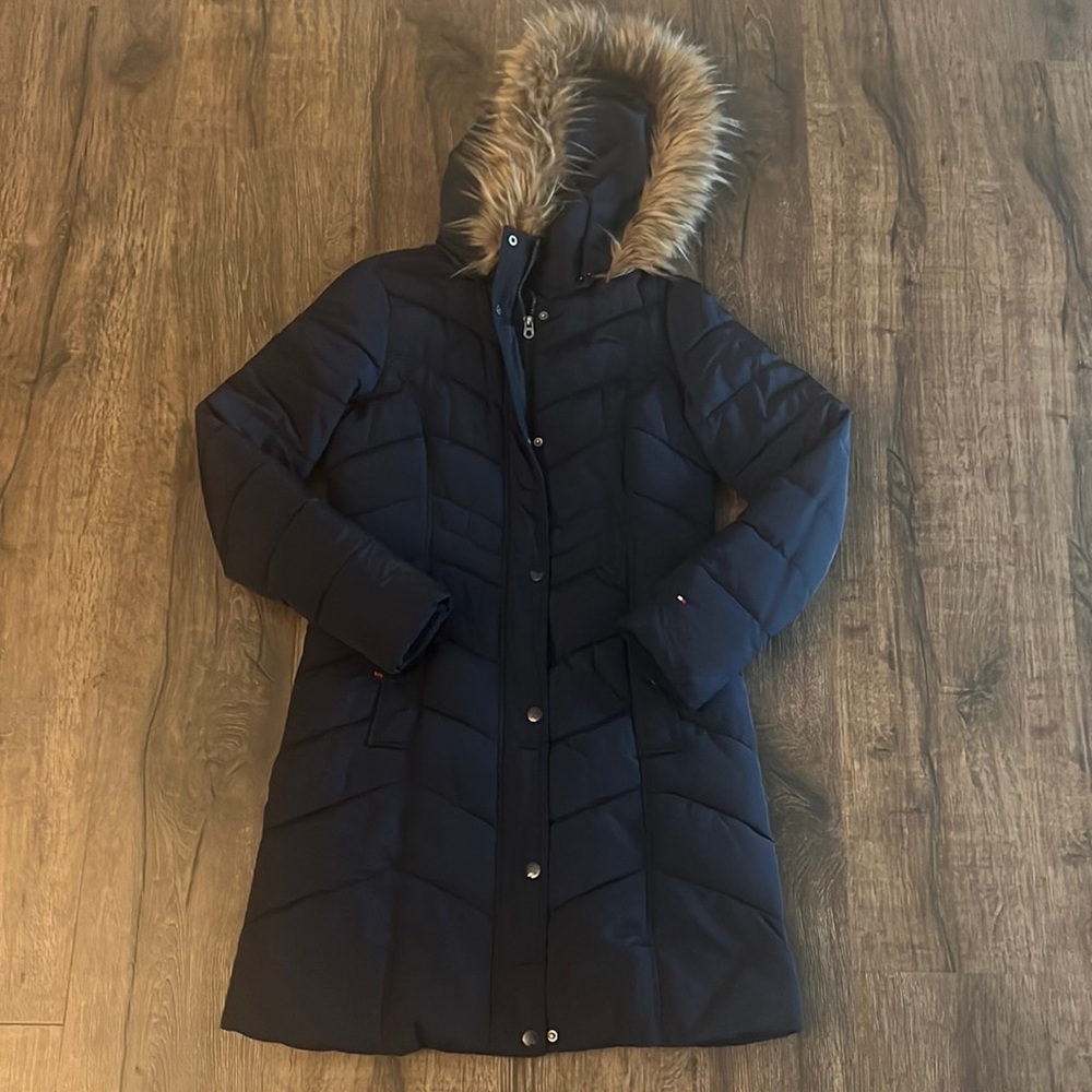 Tommy Hilfiger long winter jacket size XS